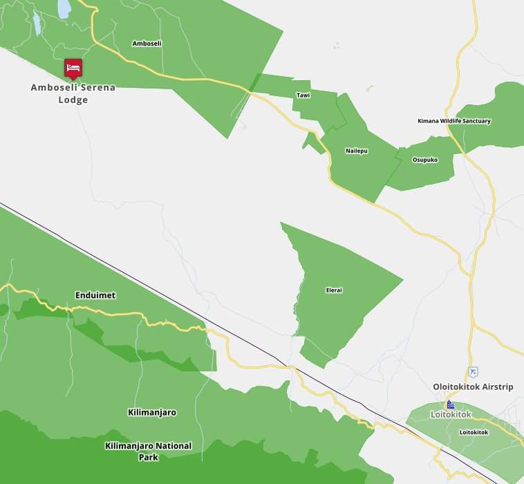 Amboseli National Park Map